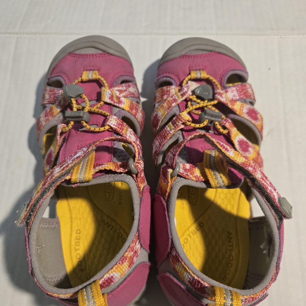 Keen Kids Pink and Gray Sandals